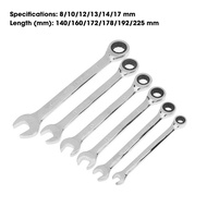 In Stock Open-End wrench 8-19mm In Side Ring 8-24mm 6/8/10/12 piece set 8 to 24mm dual purpose