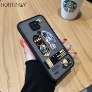 Hontingaเคสมือถือ เคสโทรศัพท์ เคส XIAOMI Redmi Note 9 Note 9s Note 9 Pro Creative NASAอเมริกาพื้นที่แห่งชาตินักบินอวกาศมีน้ำค้างแข็งโปร่งใสเคส