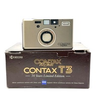 齊盒齊配件 Contax T3 70th 周年特別版