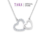 IH0 TAKA Jewellery Heart Diamond Necklace 18K