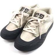 【5積分】全新未使用 ▼ GIVENCHY BH009KH1PP 磨砂皮網眼新款二手運動鞋 米色/黑色 44碼 附鞋盒與防塵袋 義大利製 男款