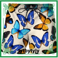 2023 Papan Baru Pendek Butterfly Tercetak Lelaki Fashion 3D Beachwear Baju Keren Kasual Berenang Celana pendek Lepaskan