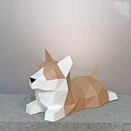 DIY手作3D紙模型擺飾 狗狗系列 -小柯基