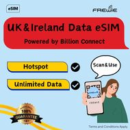 UK & Ireland eSIM Data Roaming | QR Code via Email - By Billion Connect