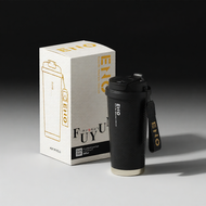 ขวดน้ำกันความร้อน 316 สแตนเลส พร้อมหลอดดูด