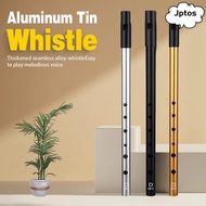 JPTOS Irish Whistle Flute, Easy-to-learn C/D Key Aluminum Tin Whistle, Traditional Rich Tone 6 Holes