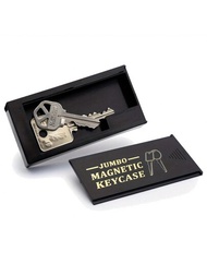 1入組磁力鑰匙隱藏器,適用於車鑰匙外殼的戶外隱藏收納格,適用於汽車、露營車、船舶、家庭鑰匙,偽裝的儲藏箱備用鑰匙收納盒
