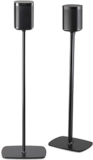 Flexson Floor Stands for Sonos One, One SL and Play:1 - Black (Pair) S1FS2021EU