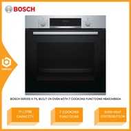Bosch Series 4 71L Built-in Oven with 7 Cooking Functions HBA534BS0A