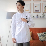 KATUN SHIRT MEN'S LONG-SLEEVED KURTA MATT COTTON - WHITE, M NEWEST TRENDY QUALITY Y1Y7