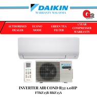 DAIKIN R32 1HP INVERTER AIR COND (WIFI) FTKF-25BV1MF-3WMY-LF /RKF25AV1M-3SLY) DAIKIN WARRANTY MALAYSIA