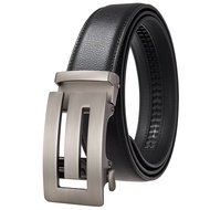 Men Belt  Business  Leather Belt 3.5cm Automatic Buckle Belt for Men 110-130cm