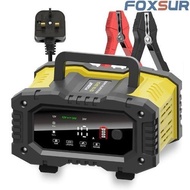 Foxsur 10a Tow Model 12v24v Motosikal Bateri Pengecas Bateri Kereta Mudah Alih