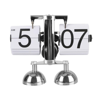 {SJDHW} Auto Flip Digital Clock Operated Quartz Clock Home Decors Retro Flip Clock Flip Internal Gea