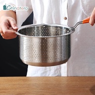 [Chinatera] Stainless Steel Steamer Basket Rice Pressure Cooker Fruit Cleaning Drainer