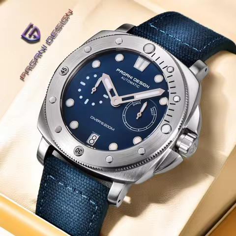 PAGANI Design's New Men's Mechanical Watch Top Brand Luxury 200M Waterproof Stainless Steel AR Sapph