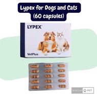 [VetPlus] LYPEX for Dogs & Cats(60 Capsules) Digestive enzyme nutritional supplements