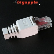 【BMSG】 White RJ45 Tool-less Connector Crimp Connectors CCTV Ethernet Cable Plug Hot
