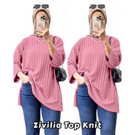 NEW ARRIVAL !!! BAJU ATASAN OVERSIZE WANITA BAHAN KNIT HORNET PREMIUM MURAH LENGAN 7/8 KEKINIAN TERB