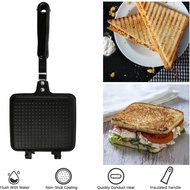 Sandwich Maker Non-Stick Hot Sandwich Maker Grill Pans With Handle Aluminum Flip Pan Fit For Home Ki