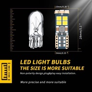 Caus 10PCS W5W T10 LED Bulbs 12-SMD 12V/24V 6500K White 194 168 922 Car Interior Map Dome Lights Pa