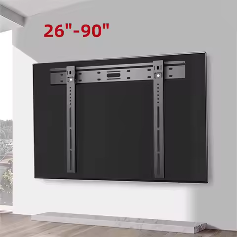 Ultra thin Universal TV Wall Mount For 26-90" Flat/Curved Screens TV Bracket Loading Max 80kg VESA 1