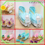 GERTRUD Doll Ancient Shoes, Quality Original Flat Shoes,  30cm Super Model 9 Styles Princess Flower 