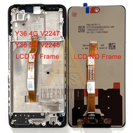 6.64 "ต้นฉบับสำหรับ Vivo Y36 4G V2247 LCD Y36หน้าจอแสดงผลสำหรับ Vivo Y36 5G กรอบจอ LCD หน้าจอ V2248