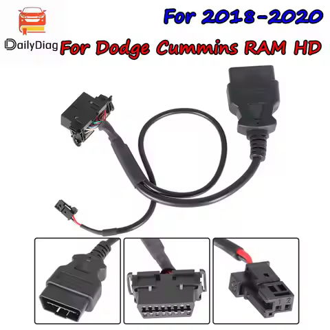 Newest OBD2 Cable Stable Connection Security Gate Bypass Adapter Replacement Fit for 2018-2020 Dodge