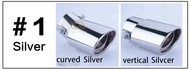 Car Exhaust Muffler Tip Stainless Steel Chrome Trim Modified Exhause Tail Car rear wheel exhaust For