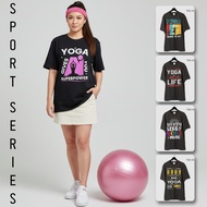 Yoga T Shirt Yoga T Shirt Sports Yoga Size SML DTF Print