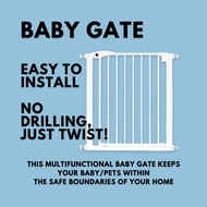 [SG Ready Stock] Baby Safety Gate width 75-84cm/1m height