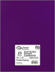Paper Accents Cardstock 65 lb Purple Majesty Stash Builder, 8.5" x 11"