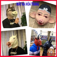 Horse mask Comedy mask, animal horse hood, HALLOWEEN hacker role play