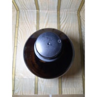 2.5 liter brown amber glass bottle.