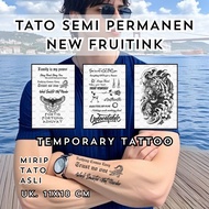 INKPOPTATO - TEMPORARY TATTOO UK 11X18 CM MADE OF FRUITINK SERIES (F) - SEMI PERMANENT TATTOO NEW FR