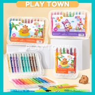 Kuromi Washable Colour Silky Crayon Children's Oil Pastel Drawing Art Non Toxic Capybara Krayon Tida