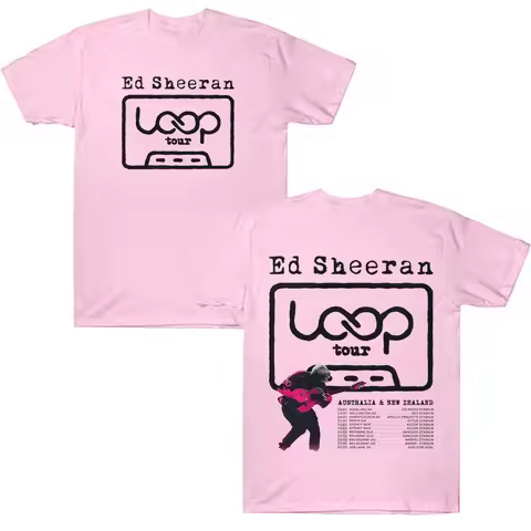 Ed Sheeran LOOP Tour T Shirts Cotton Men Women Summer T-shirts NEW Fashion Loose Unisex Streetwear H