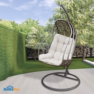 HomePro SPRING Hanging Swing Chair 1 Seat Buaian Bench MONTE For Outdoor Garden Furniture W101xD116xH195 Cm Grey Adult