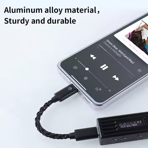 TRN TO Type C To Type C DAC Upgrade Cable Hifi Adapter Earphone lifier 8Strand Silver-Plated Wire Fo