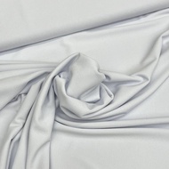Kain Span Crepe Stretchable Plain Bidang 60" Open Meter (0.5m) LEILIN TEXTILES [Kain Pasang]