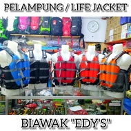 BIWAK EDYS ADULT LIFE JACKET INTERNATIONAL STANDARD ORIGINAL AND TRUSTED