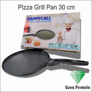 Happy Call Marble Pizza Round Grill Pan Korea 30 32 cm - Pemanggang Teflon Keramik Marbel Jumbo Besa