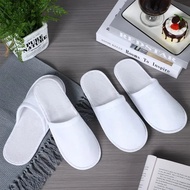 1pc Disposable Towelling Open Closed Toe Hotel Slipper Spa Shoes Disposable Hotel Supplies Standard