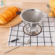 Pour Over Coffee Dripper 600 Fine Mesh Coffee Strainer 304 Stainless Steel Coffee Metal Cone Filter with Detachable Stand SHOPSBC9916