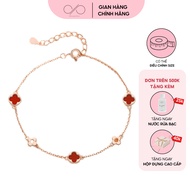 S925 Silver Bracelet DREAMSILVER Four-leaf Clover Lucky Four leaf Clover LTD9 Clover Bracelet