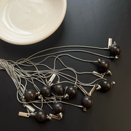 [Rough Stone] Australian Black Opal Titanium Steel Necklace (Detachable)