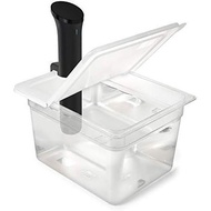 EVERIE Sous Vide Container 12 Quart EVC-12 with Collapsible Hinged Lid Compatible with Anova Nano or