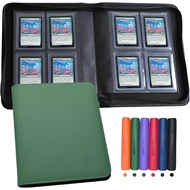 Toploader Binder 4 Pocket,Holds 128 Top Loaders,Top Loader Binder 4 Pocket for 3" x 4"Rigid Cards,Do