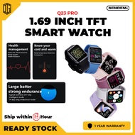 SENDEM Q23 Pro 1.69-Inch TFT Smart Watch 240*280 TFT 300mAh Battery 25 Sport Modes 24-Hour Heart Rat